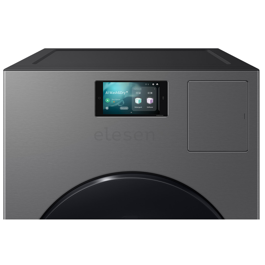 Samsung Bespoke AI Laundry Combo, 18 kg / 11 kg, gylis 87,5 cm, 1000 aps./min., pilka - Skalbimo mašina - džiovyklė