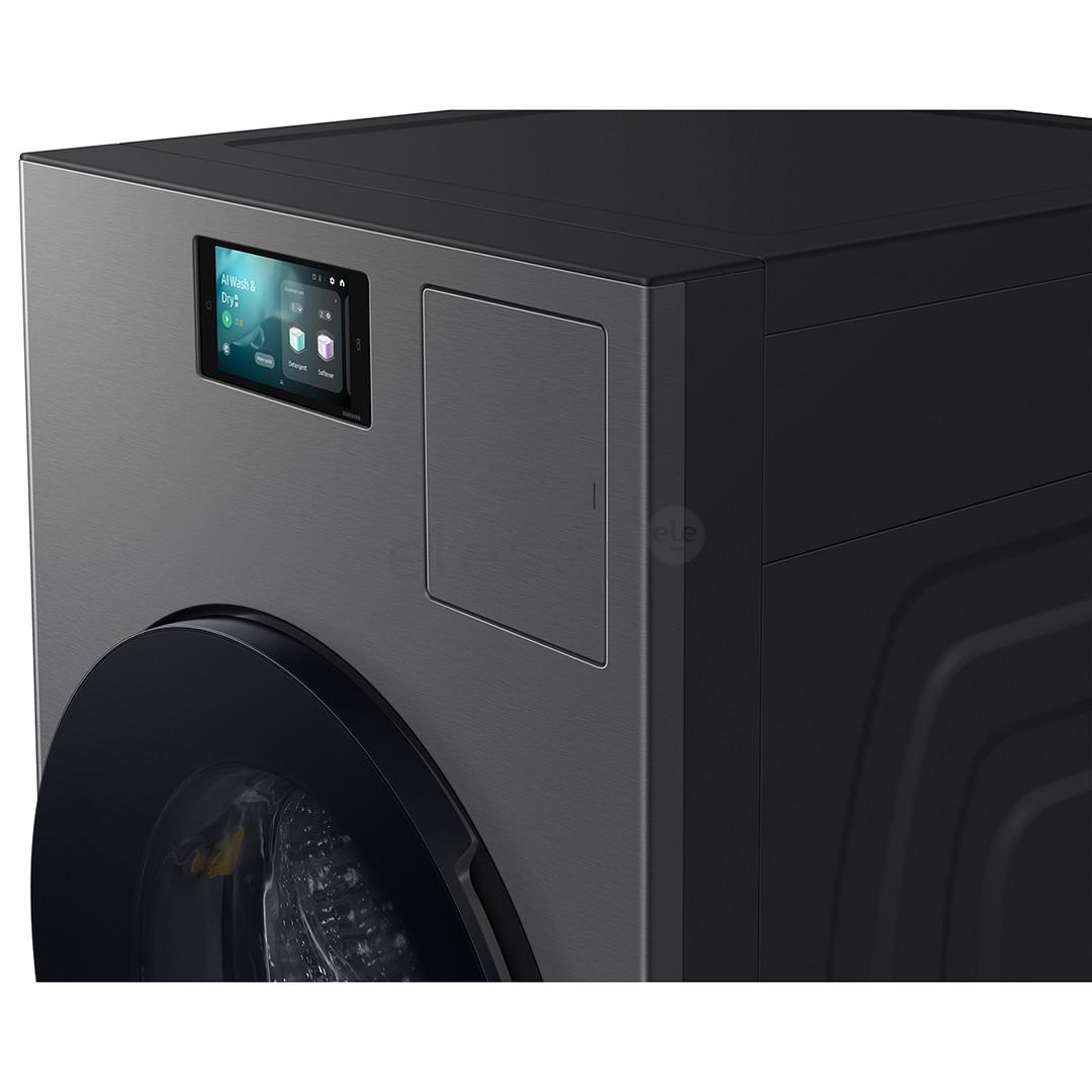 Samsung Bespoke AI Laundry Combo, 18 kg / 11 kg, gylis 87,5 cm, 1000 aps./min., pilka - Skalbimo mašina - džiovyklė