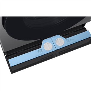 Samsung Bespoke AI Laundry Combo, 18 kg / 11 kg, gylis 87,5 cm, 1000 aps./min., pilka - Skalbimo mašina - džiovyklė