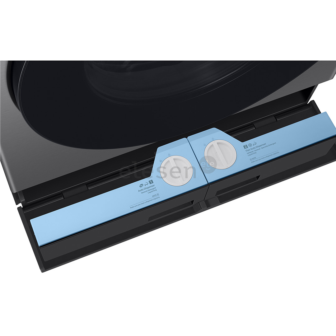 Samsung Bespoke AI Laundry Combo, 18 kg / 11 kg, gylis 87,5 cm, 1000 aps./min., pilka - Skalbimo mašina - džiovyklė