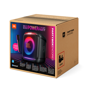 JBL Partybox Encore, 100 W, su mikrofonu, juoda - Nešiojama kolonėlė