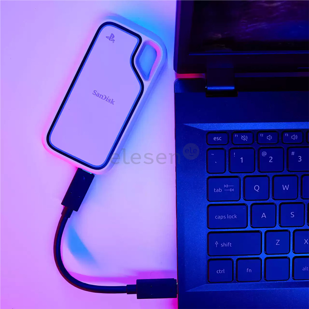 SanDisk Extreme, PlayStation 5, 2 ТБ, белый - Внешний SSD