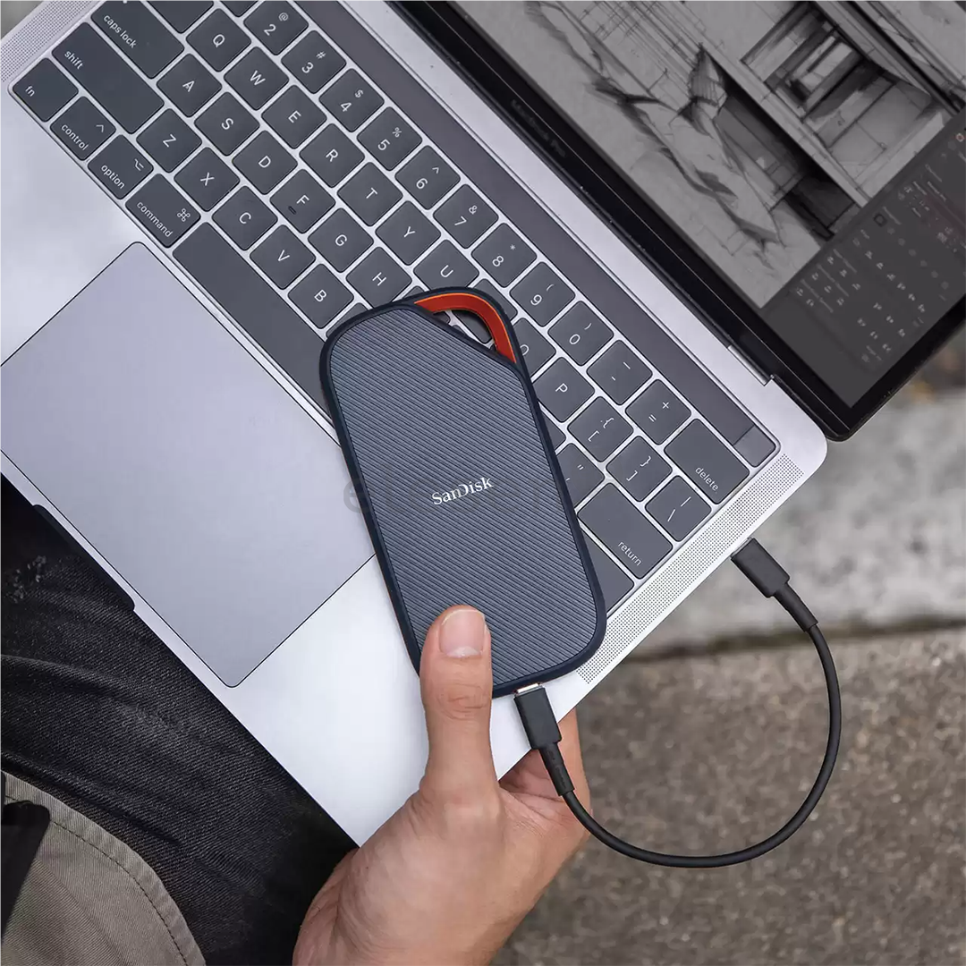 SanDisk Extreme PRO, USB 4, 4 TB, gray - External SSD