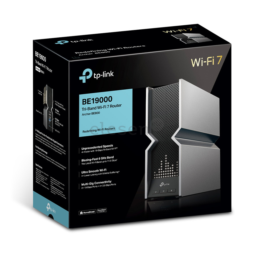 TP-Link Archer BE800, pilkas - Wi-Fi maršrutizatorius