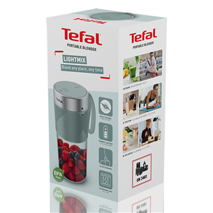 Tefal Lightmix, 300 ml, pilka - Nešiojama belaidė kokteilinė