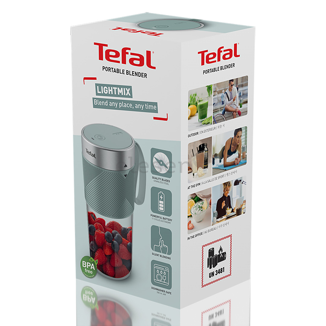 Tefal Lightmix, 300 ml, grey - Portable Blender