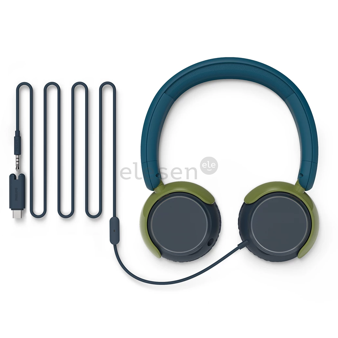 Philips TAK2000, crystal teal - Kids' headphones