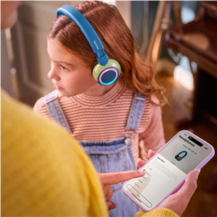 Philips TAK4200, mėlynos/žalios - Vaikiškos ausinės