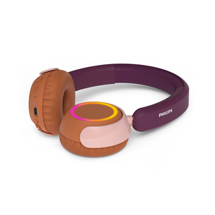 Philips TAK4200, violetinės/oranžinės - Vaikiškos ausinės