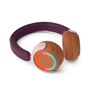 Philips TAK4200, violetinės/oranžinės - Vaikiškos ausinės
