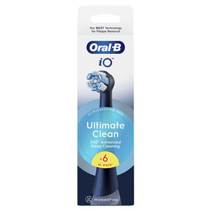Braun Oral-B UltimateClean, 6 vnt., juodi - Dantų šepetėlių antgaliai