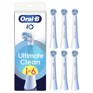 Braun Oral-B UltimateClean, 6 vnt., balti - Dantų šepetėlių antgaliai IOUC-6WHITE