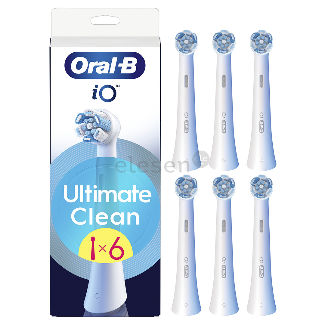 Braun Oral-B UltimateClean, 6 vnt., balti - Dantų šepetėlių antgaliai