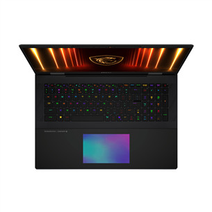 MSI Titan 18 HX, 18'', 4K UHD, Mini LED, 120 Hz, Ultra 9, 64 GB, 6 TB, RTX 5090, ENG, juodas - Nešiojamasis kompiuteris