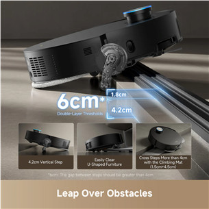 Dreame X50 Ultra Complete, vacuuming and mopping, black - Robot vacuum cleaner