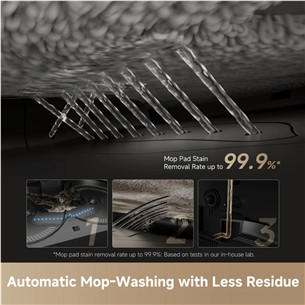 Dreame X50 Ultra Complete, vacuuming and mopping, black - Robot vacuum cleaner