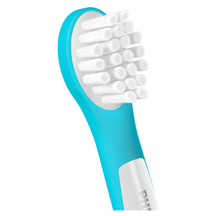 Philips For Kids, 2 vnt., balti/mėlyni - Dantų šepetėlių antgaliai