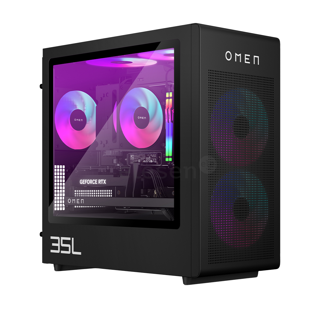HP Omen 35L, Ryzen 7, 32 ГБ, 1 ТБ, RTX 5070 Ti, черный - Настольный компьютер