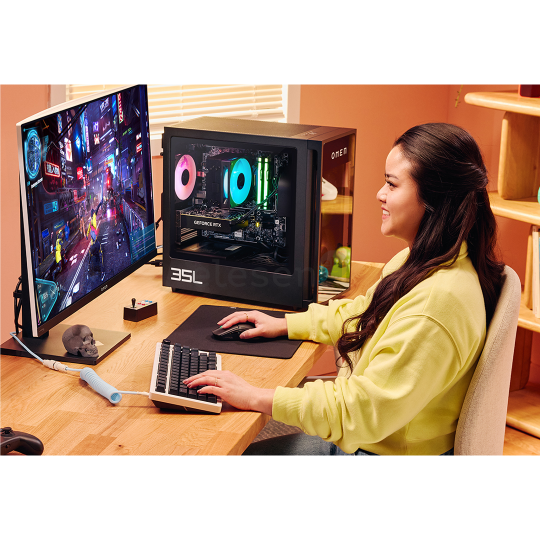 HP Omen 35L, Ryzen 7, 32 ГБ, 1 ТБ, RTX 5070 Ti, черный - Настольный компьютер