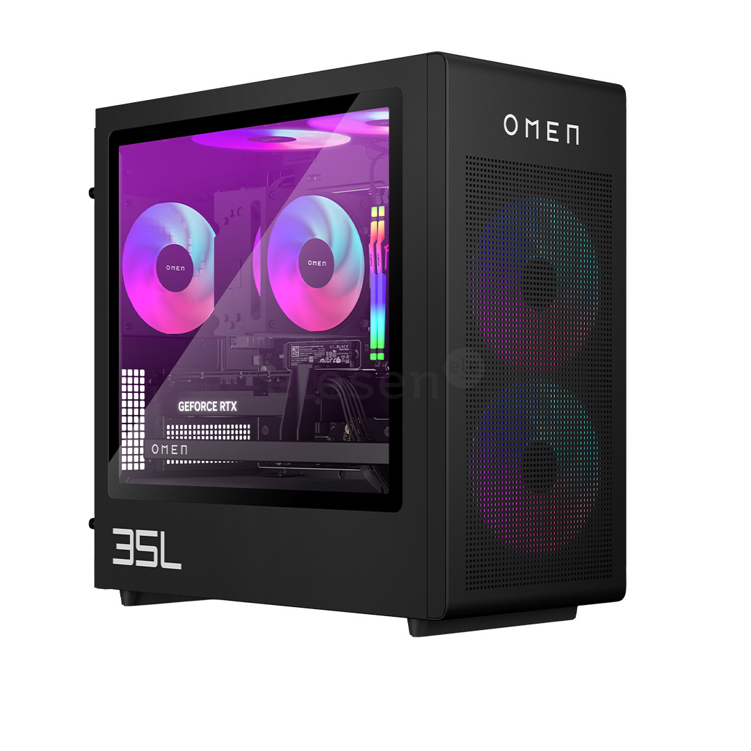 HP Omen 35L, Ryzen 7, 32 GB, 2 TB, RTX 5080, juodas - Stacionarus kompiuteris