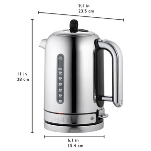 Dualit Classic, 1.7 L, stainless steel - Kettle