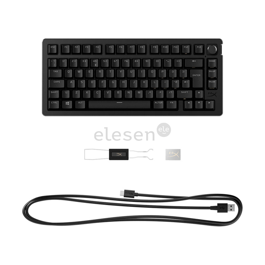 HyperX Alloy Rise 75, SWE, juoda - Klaviatūra