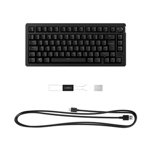 HyperX Alloy Rise 75, US, juoda - Belaidė klaviatūra