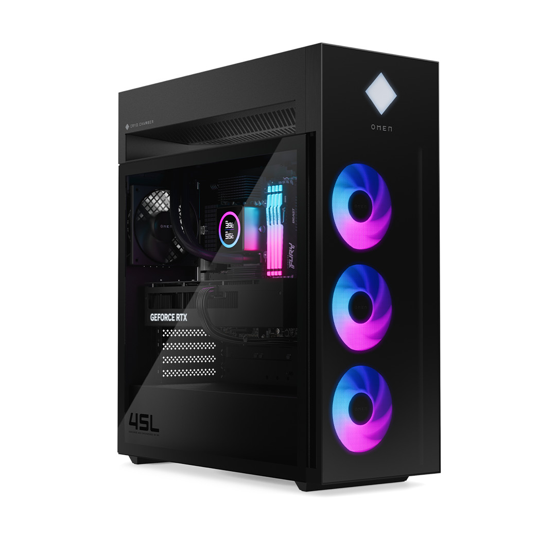 HP Omen 45L, Ultra 9, 32 GB, 2 TB, RTX 5090, shadow black - Desktop PC