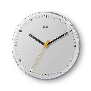 Braun BC26, baltas - Sieninis laikrodis BC26W