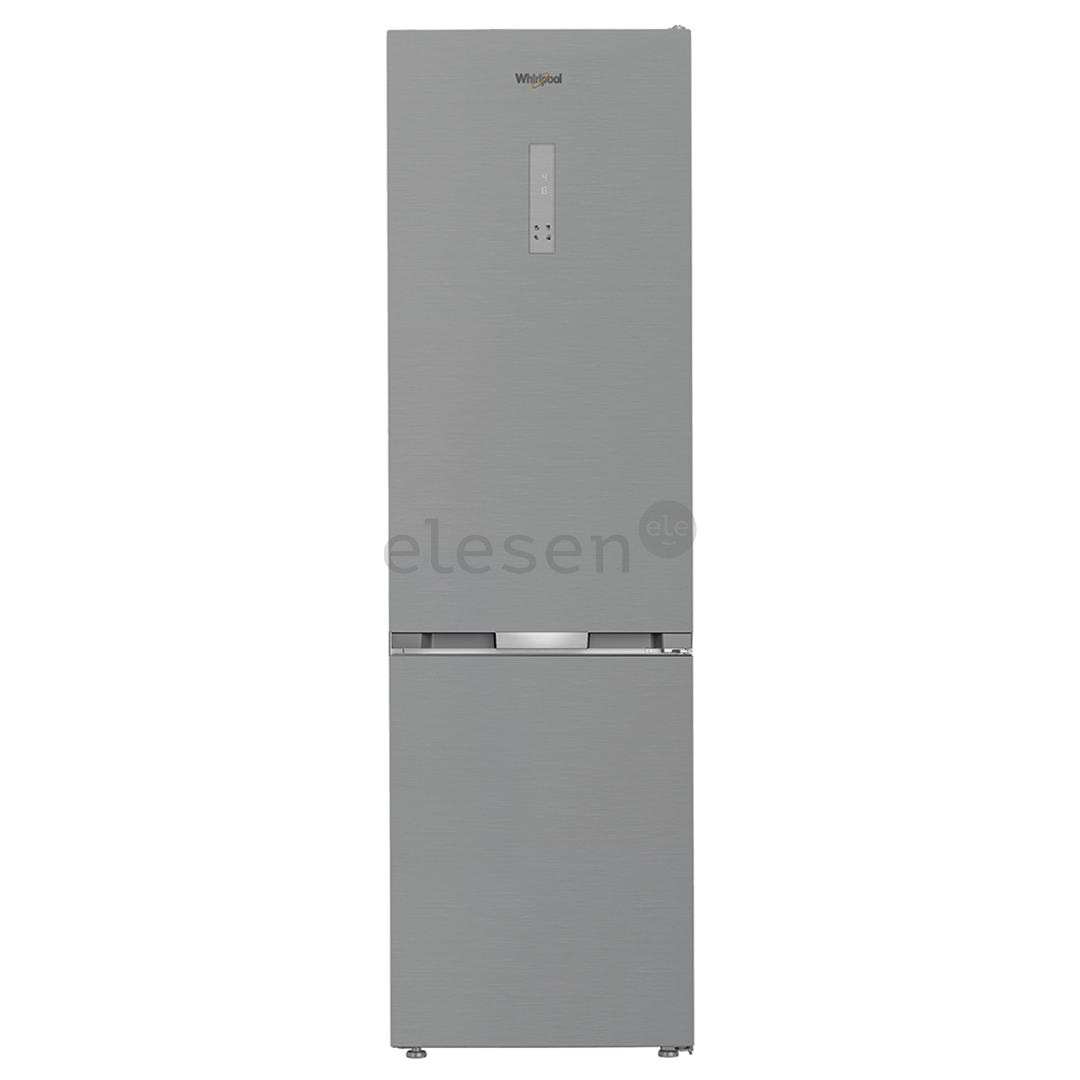 Whirlpool, NoFrost, 355 L, aukštis 204 cm, nerūdijančio plieno spalvos - Šaldytuvas