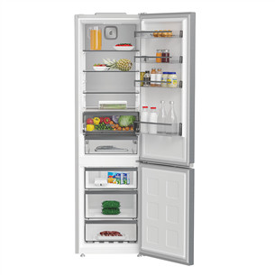 Whirlpool, NoFrost, 355 L, aukštis 204 cm, nerūdijančio plieno spalvos - Šaldytuvas