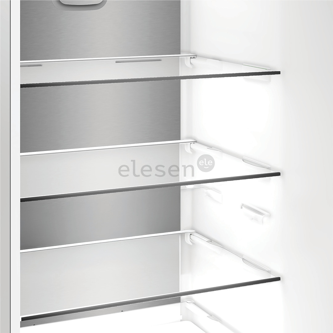 Whirlpool, NoFrost, 355 L, aukštis 204 cm, nerūdijančio plieno spalvos - Šaldytuvas