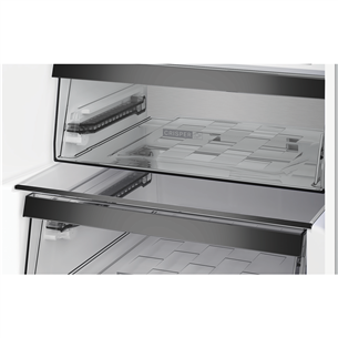 Whirlpool, NoFrost, 355 L, aukštis 204 cm, nerūdijančio plieno spalvos - Šaldytuvas
