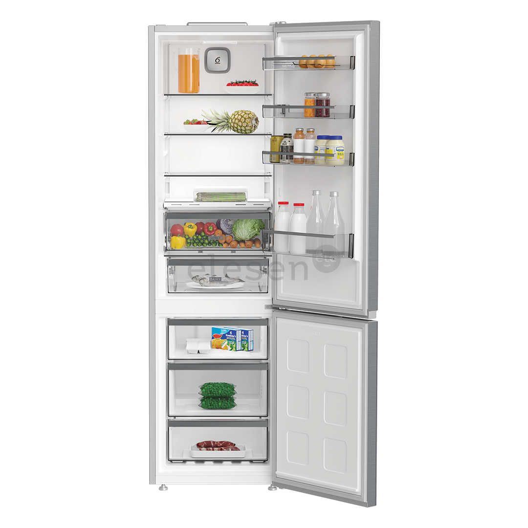 Whirlpool, NoFrost, 316 L, aukštis 187 cm, nerūdijančio plieno spalvos - Šaldytuvas