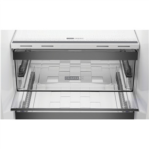 Whirlpool, NoFrost, 316 L, height 187 cm, stainless steel