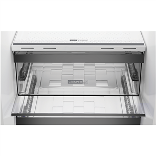 Whirlpool, NoFrost, 316 L, aukštis 187 cm, nerūdijančio plieno spalvos - Šaldytuvas