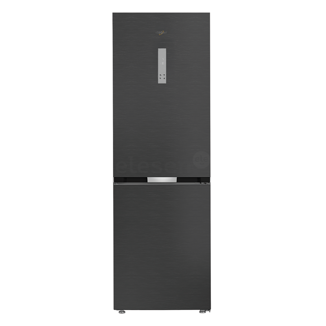 Whirlpool, NoFrost, 316 L, aukštis 187 cm, juodas - Šaldytuvas