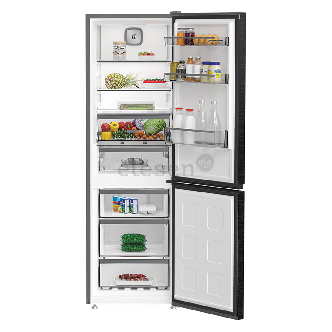 Whirlpool, NoFrost, 316 L, aukštis 187 cm, juodas - Šaldytuvas