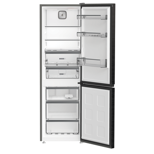 Whirlpool, NoFrost, 316 L, aukštis 187 cm, juodas - Šaldytuvas