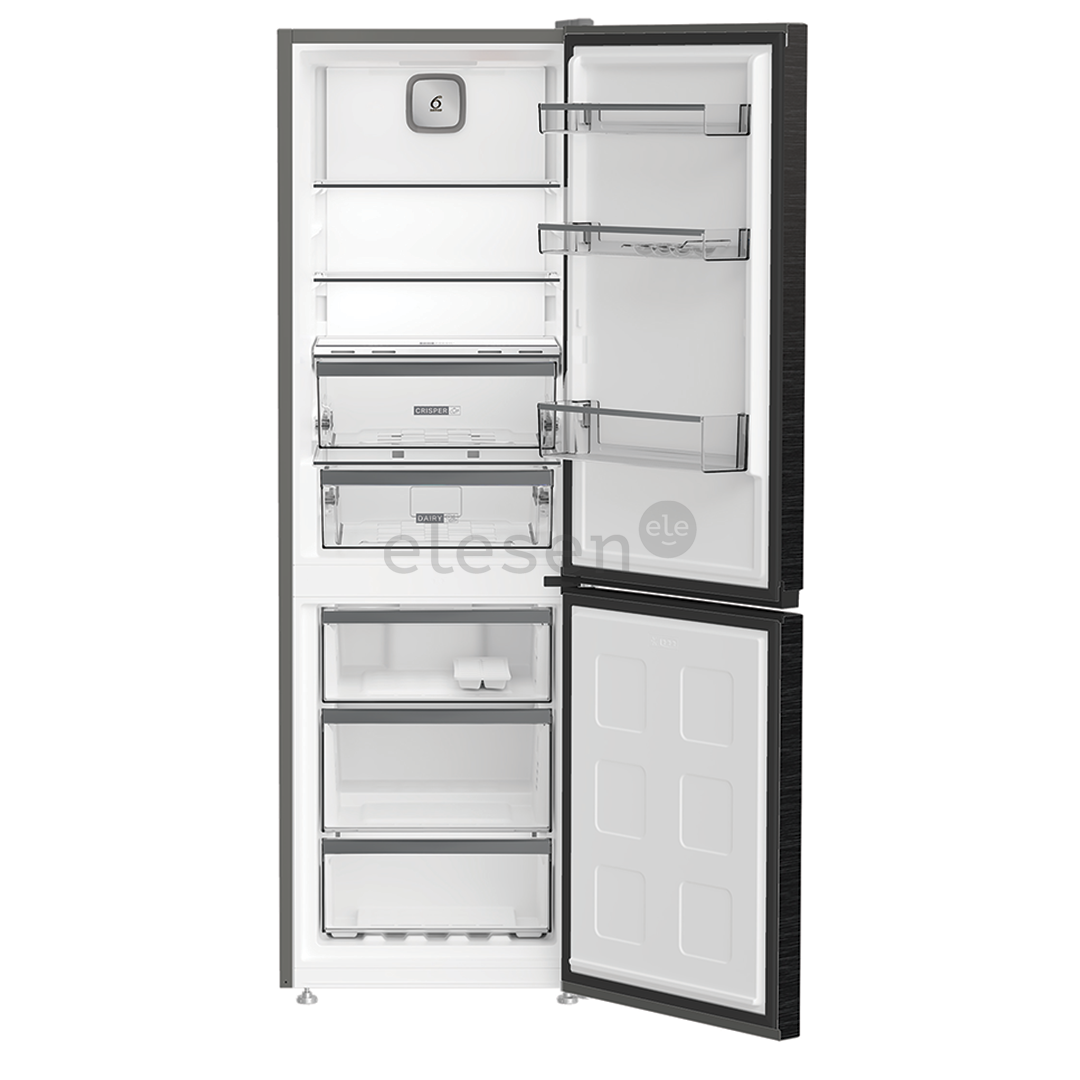 Whirlpool, NoFrost, 316 L, aukštis 187 cm, juodas - Šaldytuvas