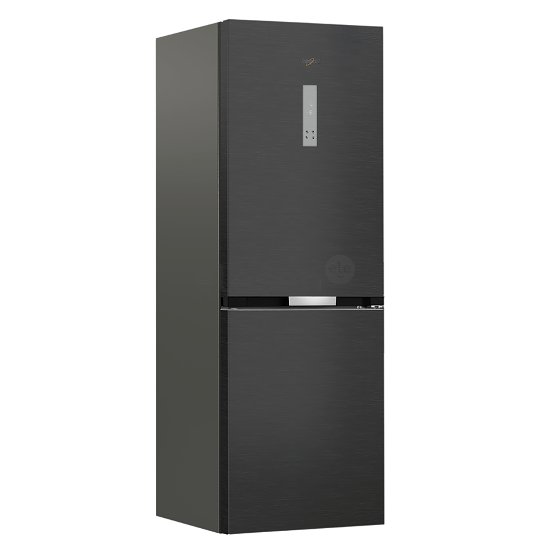 Whirlpool, NoFrost, 316 L, aukštis 187 cm, juodas - Šaldytuvas