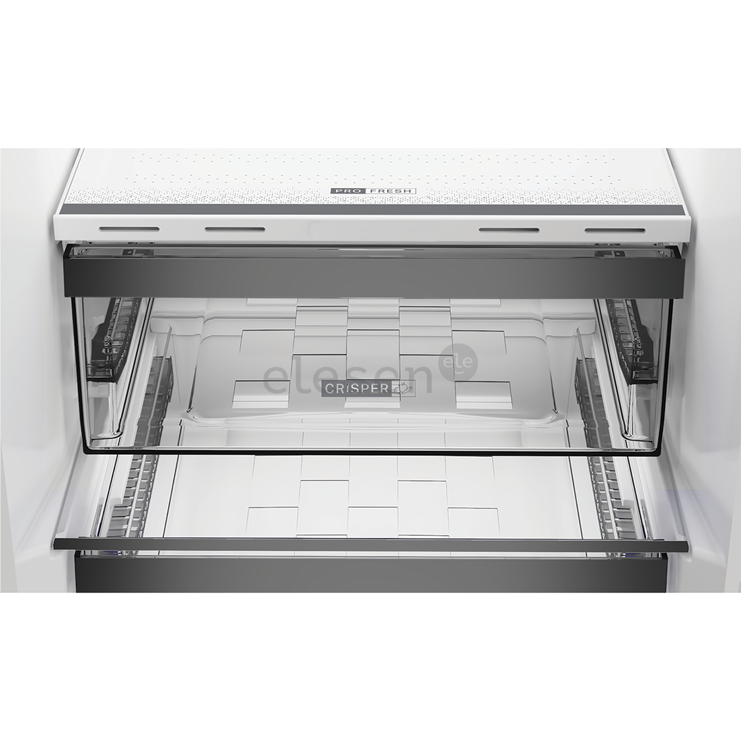 Whirlpool, NoFrost, 316 L, aukštis 187 cm, juodas - Šaldytuvas