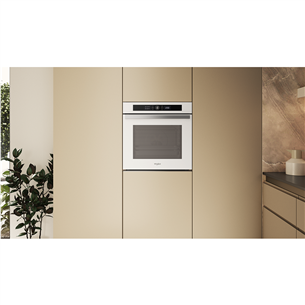 Whirlpool, 73 L, katalitinio valymo, balta - Įmontuojama orkaitė