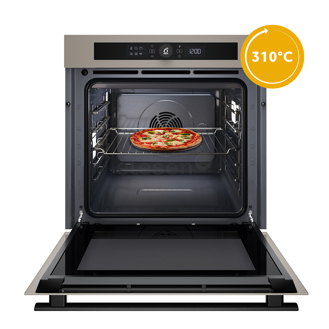 Whirlpool, 73 L, katalitinio valymo, smėlio spalvos - Įmontuojama orkaitė