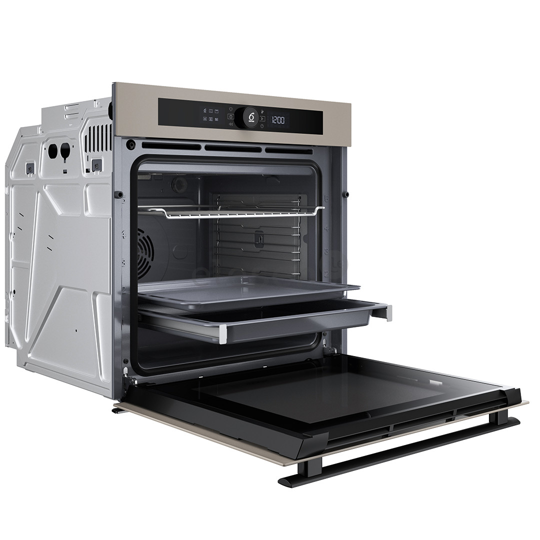 Whirlpool, 73 L, katalitinio valymo, smėlio spalvos - Įmontuojama orkaitė