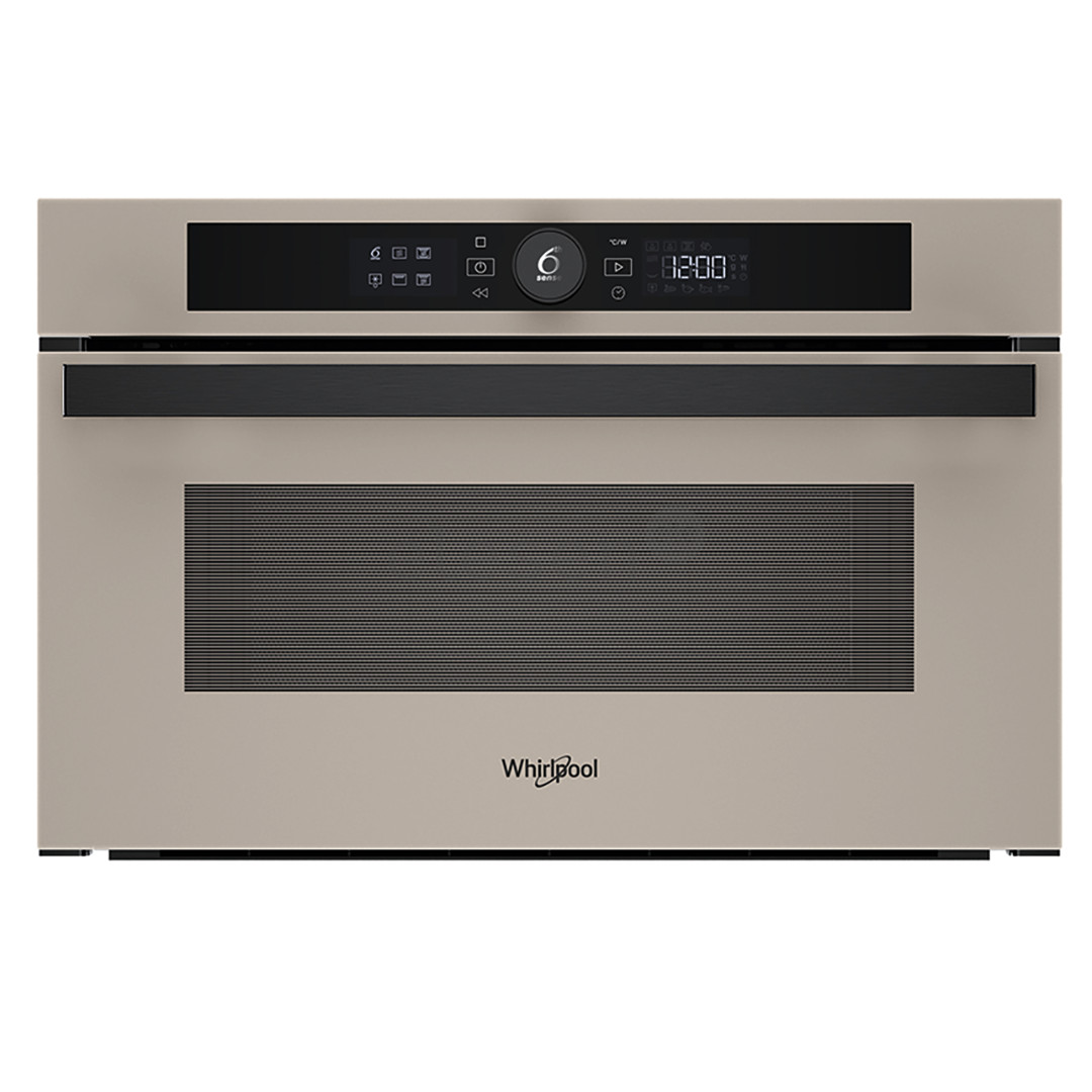 Whirlpool, 31 L, 1000 W, smėlio spalvos - Įmontuojama mikrobangų krosnelė su griliu