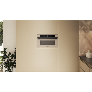 Whirlpool, 31 L, 1000 W, smėlio spalvos - Įmontuojama mikrobangų krosnelė su griliu