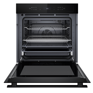 Whirlpool, 73 L, hidrolizė, juoda - Įmontuojama orkaitė