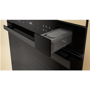 Whirlpool, 73 L, hydrolytic cleaning, black - Built-in oven