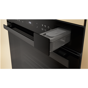 Whirlpool, 73 L, hidrolizė, juoda - Įmontuojama orkaitė